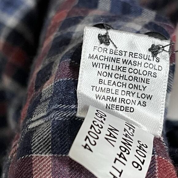 Peter Millar Gander Printed Button Up Plaid Shirt Size L Navy Classic Preppy NEW - Picture 7 of 10